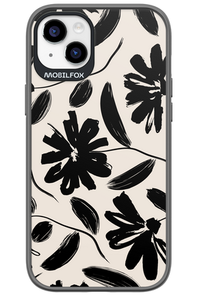 Monochrome Flowerss - Apple iPhone 14 Plus