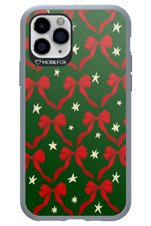 Bow & Stars (Green) - Apple iPhone 11 Pro