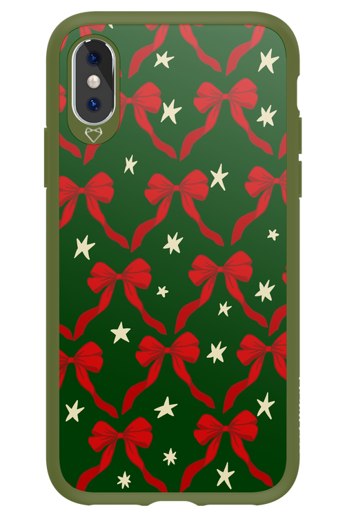 Bow & Stars (Green) - Apple iPhone X