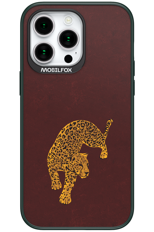 Burgundy Leopard - Apple iPhone 15 Pro Max