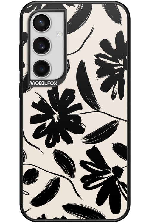 Monochrome Flowerss - Samsung Galaxy S24+