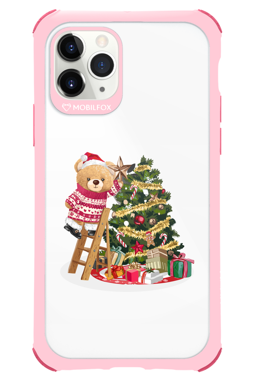 Christmas Bear (Transparent) - Apple iPhone 11 Pro