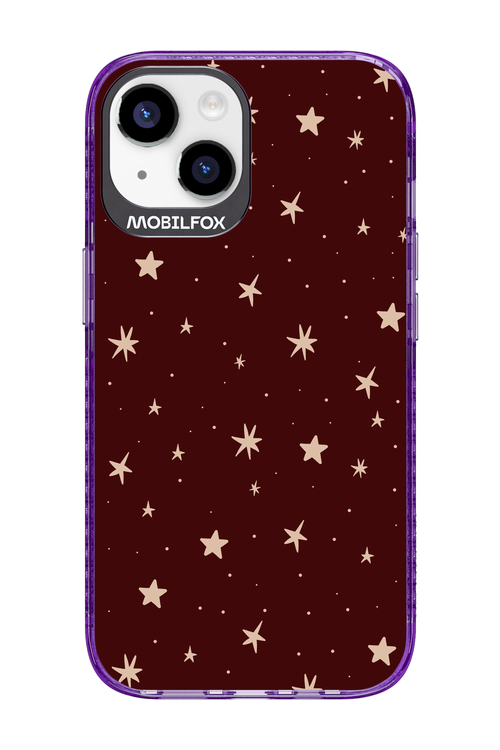 Burgundy Stars - Apple iPhone 14