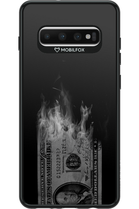 Money Burn B&W - Samsung Galaxy S10+