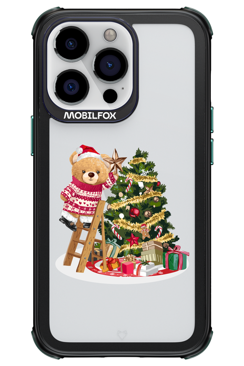 Christmas Bear (Transparent) - Apple iPhone 13 Pro