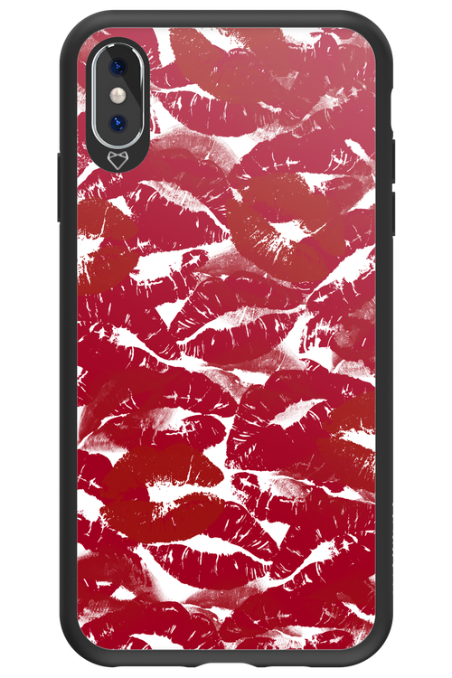 Burgundy and Kiss 2.0 - Apple iPhone XS Max