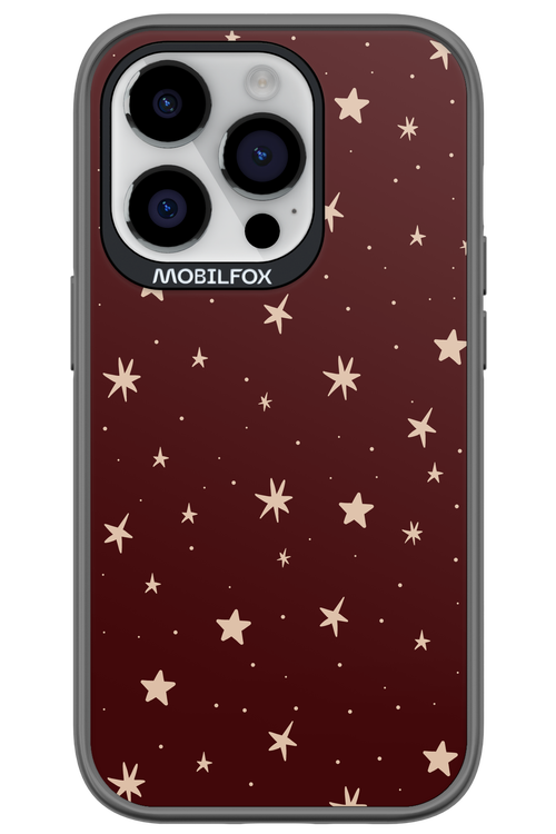 Burgundy Stars - Apple iPhone 14 Pro