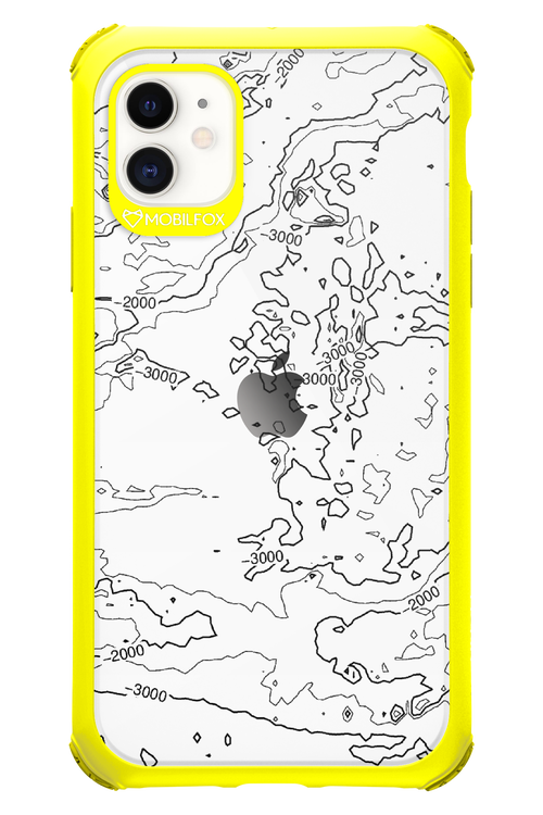 Contour Map - Apple iPhone 11