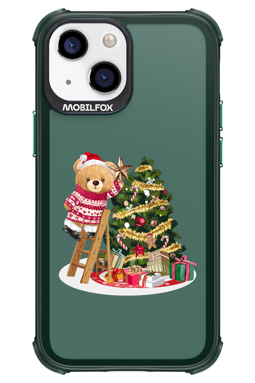 Christmas Bear (Transparent) - Apple iPhone 13 Mini