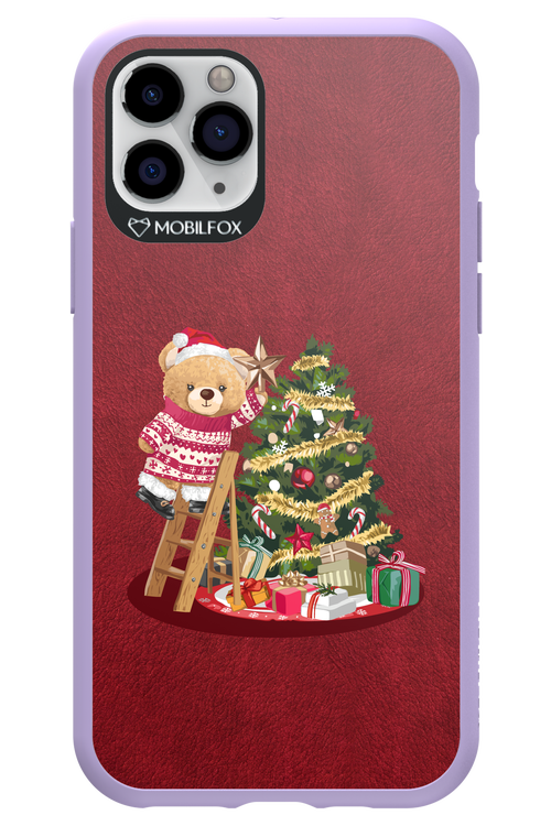 Christmas Bear (Burgundy) - Apple iPhone 11 Pro