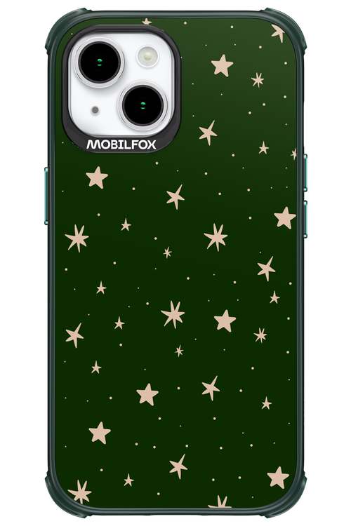 Forest Green Stars - Apple iPhone 15