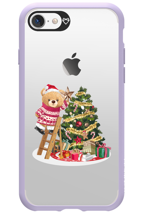 Christmas Bear (Transparent) - Apple iPhone 7