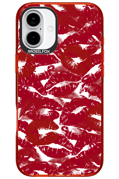 Burgundy and Kiss - Apple iPhone 16 Plus