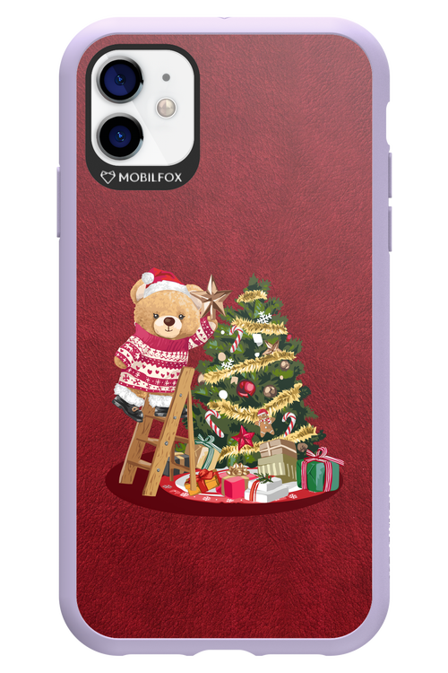 Christmas Bear (Burgundy) - Apple iPhone 11