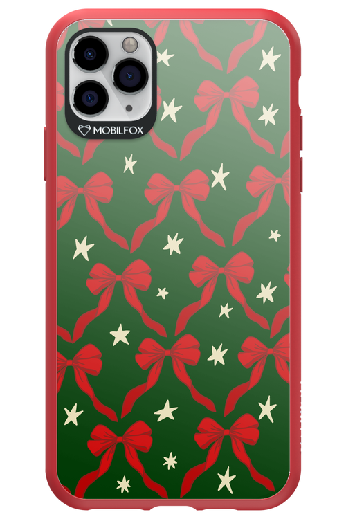 Bow & Stars (Green) - Apple iPhone 11 Pro Max