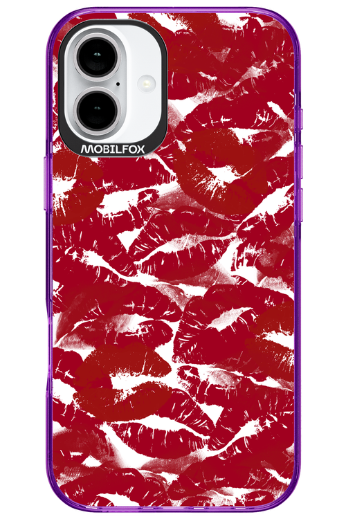 Burgundy and Kiss 2.0 - Apple iPhone 16 Plus