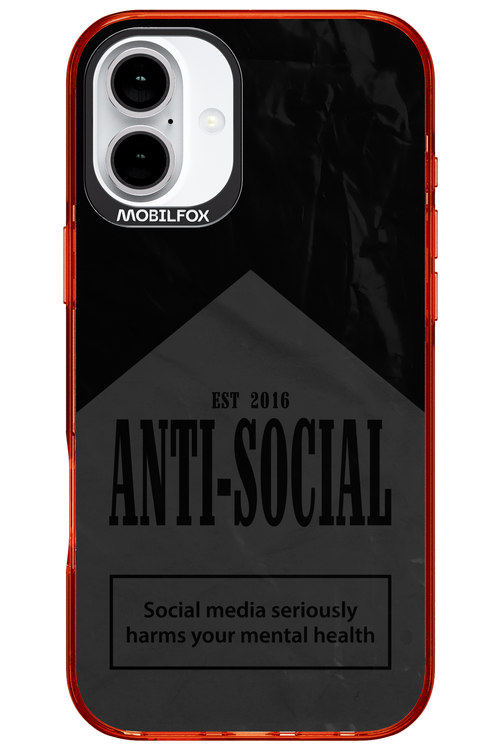 ANTI-SOCIAL (BLVCK) 2.0 - Apple iPhone 16 Plus