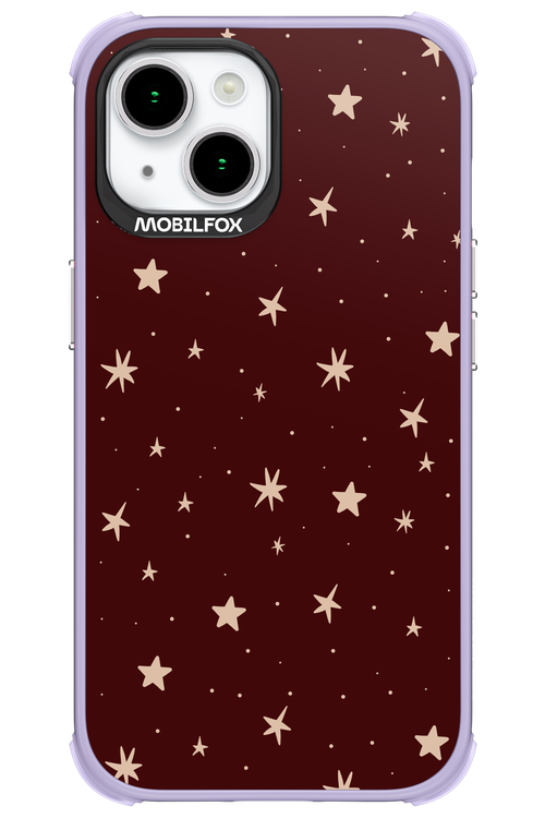 Burgundy Stars - Apple iPhone 15