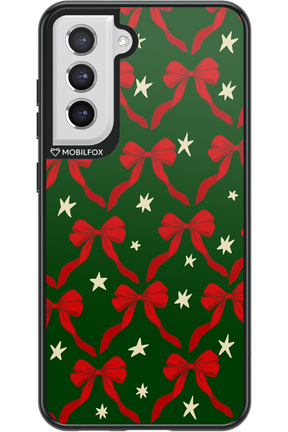 Bow & Stars (Green) - Samsung Galaxy S21 FE