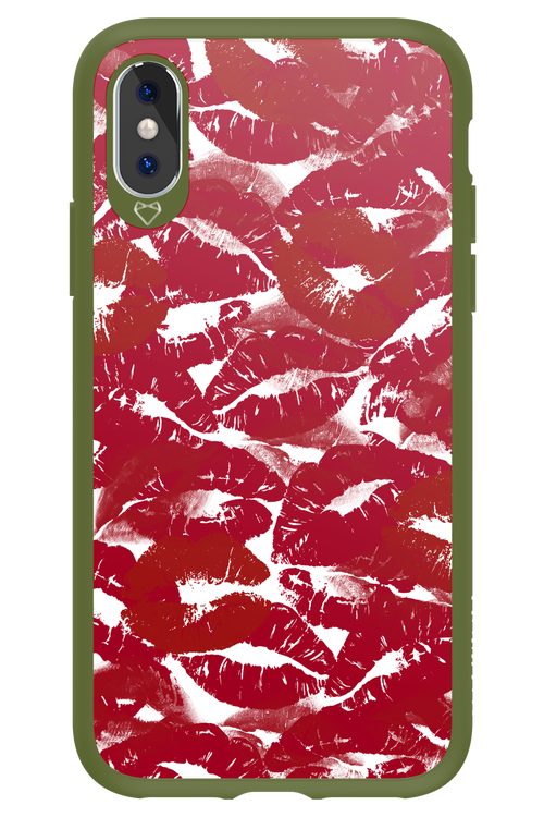Burgundy and Kiss - Apple iPhone X