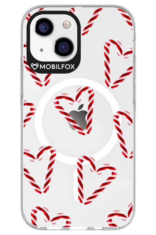Candy Cane Hearts - Apple iPhone 13 Mini