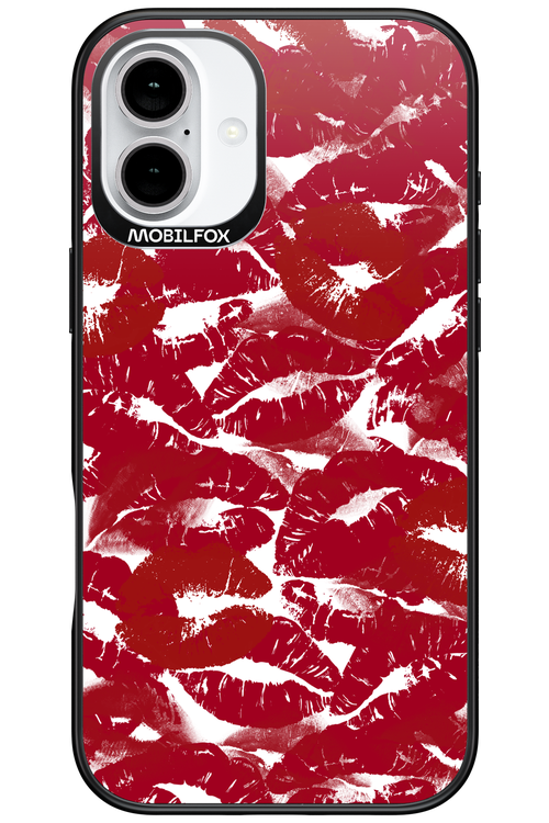 Burgundy and Kiss - Apple iPhone 16 Plus