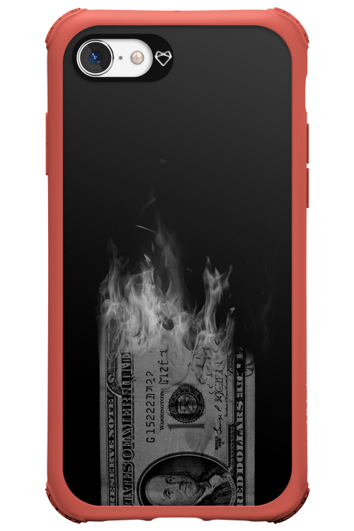 Money Burn B&W - Apple iPhone 7