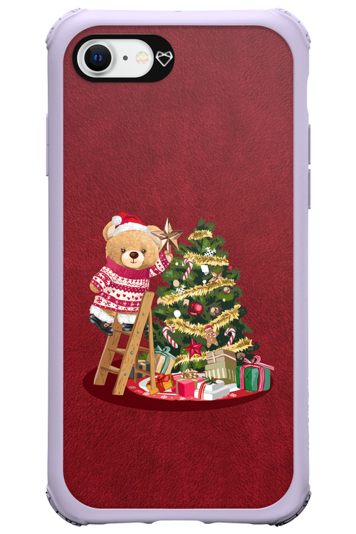 Christmas Bear (Burgundy) - Apple iPhone 8