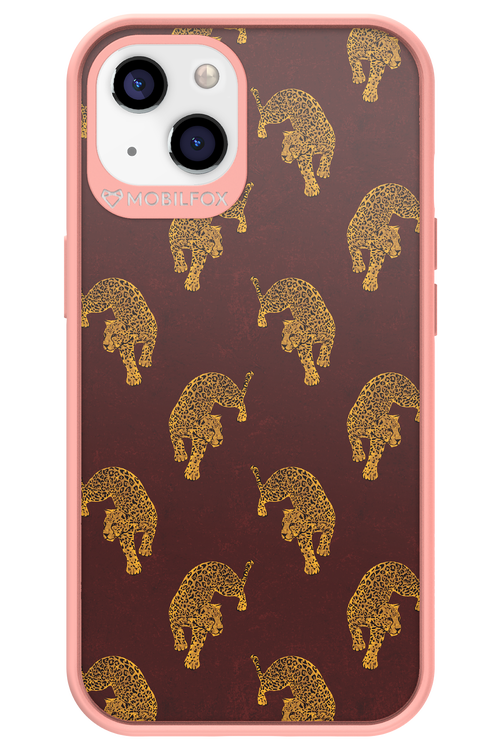 Burgundy Leopard Pattern - Apple iPhone 13