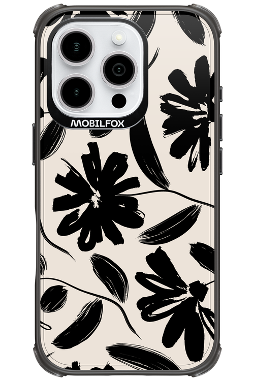 Monochrome Flowerss - Apple iPhone 16 Pro