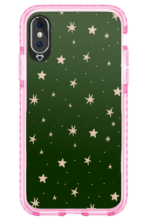 Forest Green Stars - Apple iPhone XS