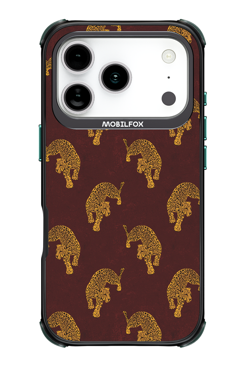 Burgundy Leopard Pattern - Apple iPhone 17 Pro