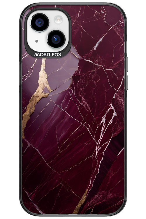 Burgundy Marble - Apple iPhone 15 Plus