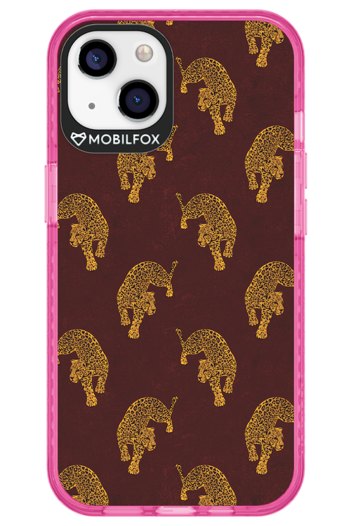 Burgundy Leopard Pattern - Apple iPhone 13