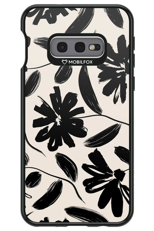Monochrome Flowerss - Samsung Galaxy S10e
