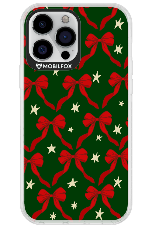 Bow & Stars (Green) - Apple iPhone 13 Pro Max