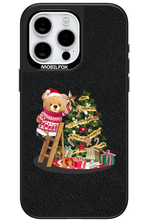 Christmas Bear (Leather) - Apple iPhone 15 Pro Max