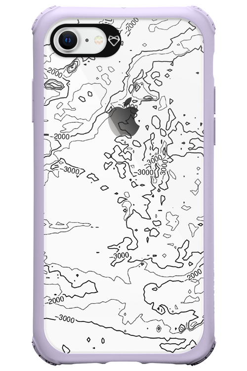 Contour Map - Apple iPhone 8