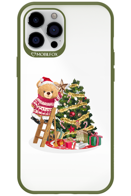 Christmas Bear (Transparent) - Apple iPhone 12 Pro Max
