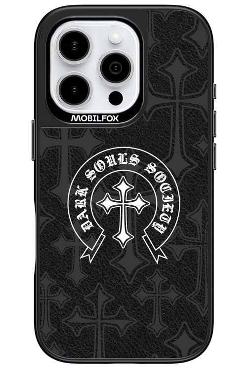 Dark Souls Society (Leather) - Apple iPhone 16 Pro