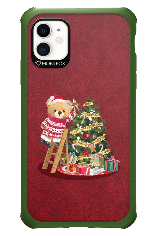 Christmas Bear (Burgundy) - Apple iPhone 11