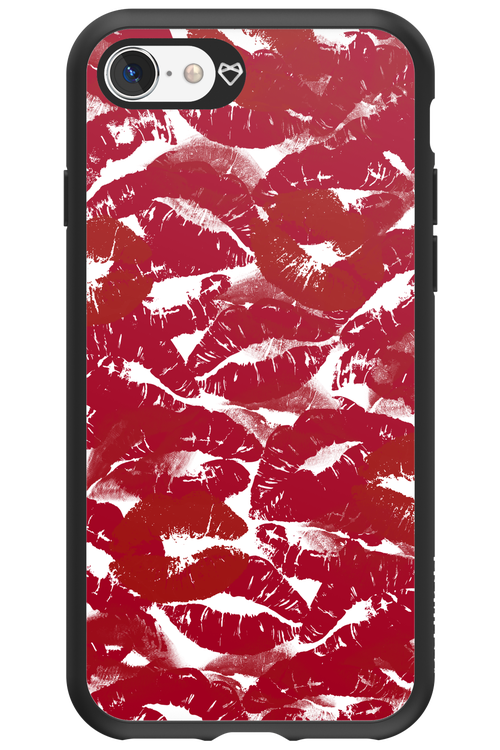 Burgundy and Kiss 2.0 - Apple iPhone 8