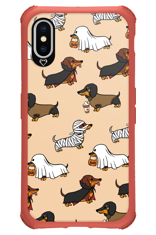 Scary Dachshund - Apple iPhone X