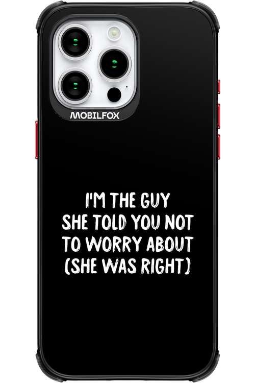 She was right 2.0 - Apple iPhone 15 Pro Max
