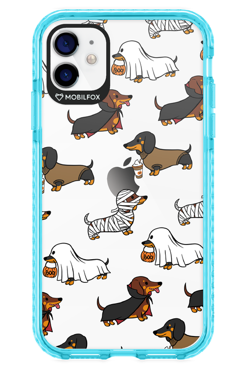 Scary Dachshund (Transparent) - Apple iPhone 11