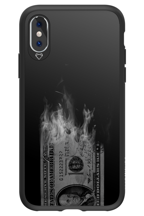 Money Burn B&W 2.0 - Apple iPhone X