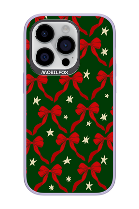 Bow & Stars (Green) - Apple iPhone 14 Pro