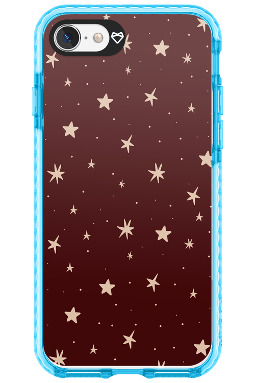 Burgundy Stars - Apple iPhone 8