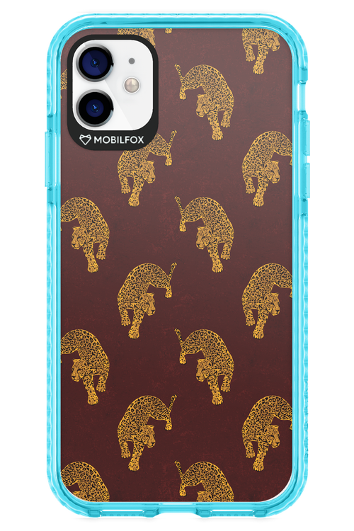 Burgundy Leopard Pattern - Apple iPhone 11