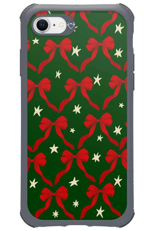 Bow & Stars (Green) - Apple iPhone 8